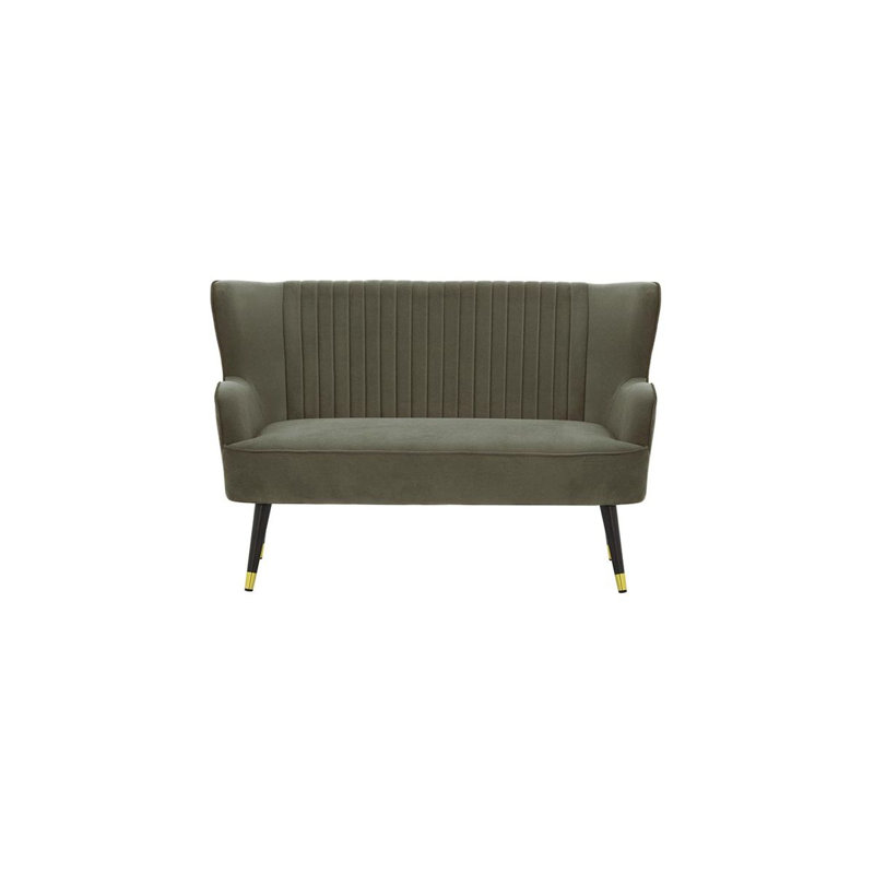 Airiel 2 Seater Velvet Sofa, Beige