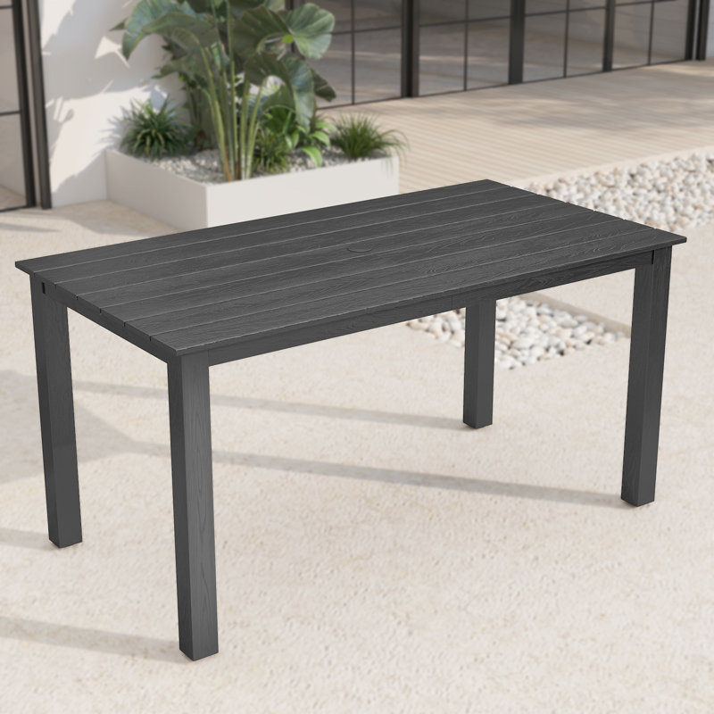 WINGYZ® Outdoor Dining Table For Lawn, Garden, Backyard, Poolside, Gray