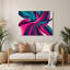 Gradient Abstract 86, art mural en métal mauve-1593986700