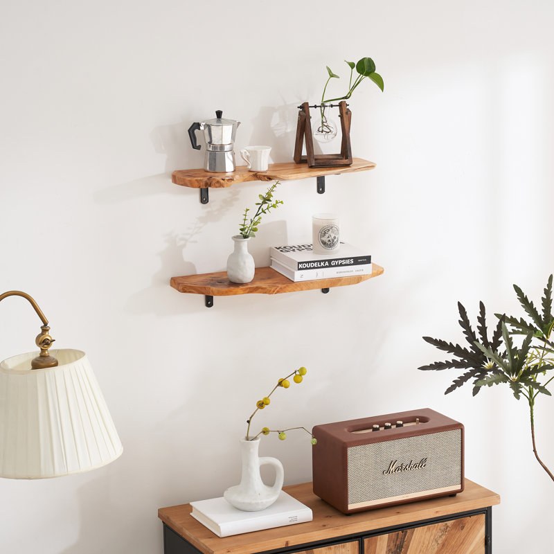 Irregular Wood Floating Shelf
