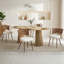 Ensemble de table et chaises de salle à manger en bois massif 4 pièces-133963453-133963451