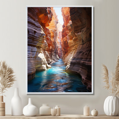 Canyon antilope turquoise, gouttes - art mural Canyon