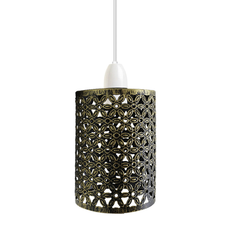 13.5cm H Metal Drum Lamp Shade ( Uno ), Brushed Brass