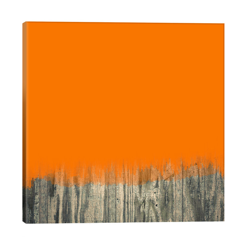Modern Art- Over The Wood Fence - Wrapped Canvas Print, 93.98 cm H x 93.98 cm W x 1.91 cm D