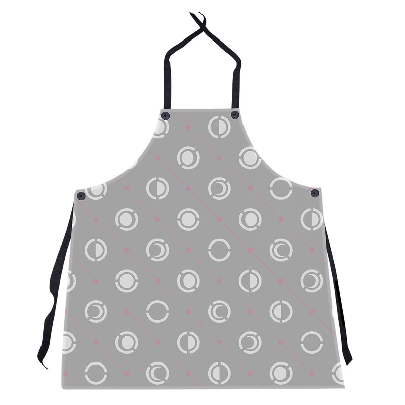 Skeffingt Bib Apron, Gray/Black/Pink