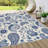 Blue Paisley Carpet-waterproof, easy to clean, machine-washable, soft and comfortable; suitable for door mats, kitchens, living rooms, bedrooms, corridors, and laundry areas. Easy to clean, durable carpet for home decoration.-1218591421