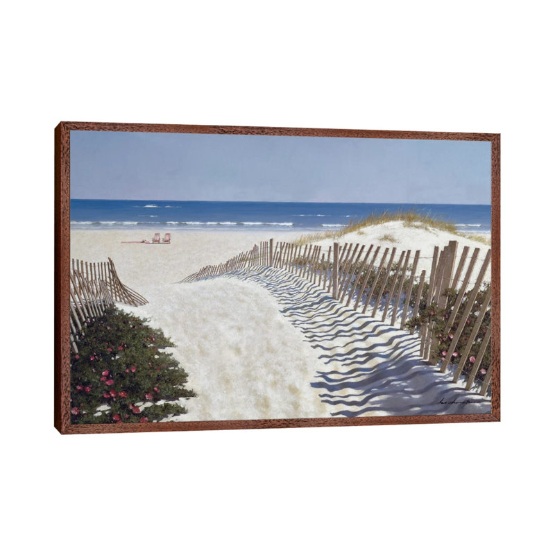 Walk To The Beach by Zhen-Huan Lu - Print on Canvas, 66.04 cm H x 45.72 cm W, Classic Wood Floater Framed