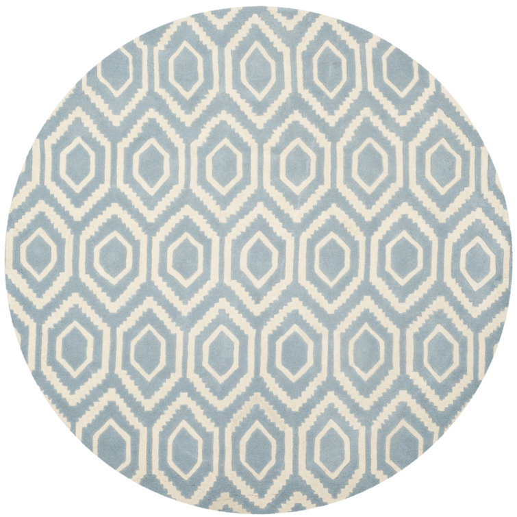 Deedie Hand Tufted Wool Geometric Rug