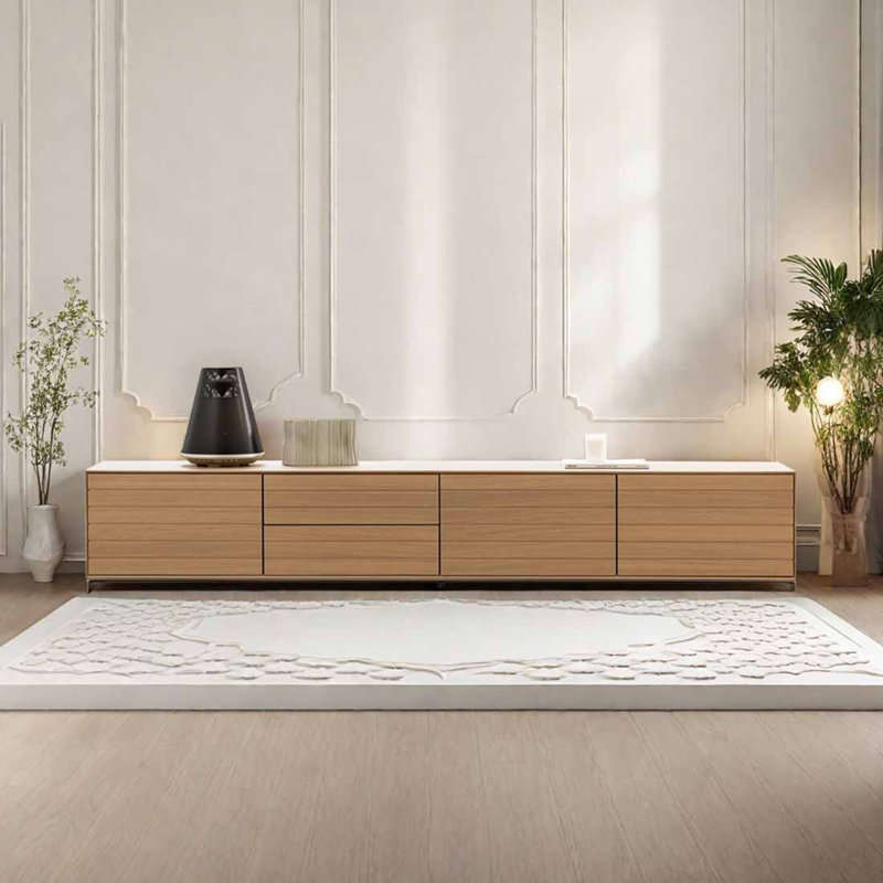 Meuble télé en bois de style minimaliste
