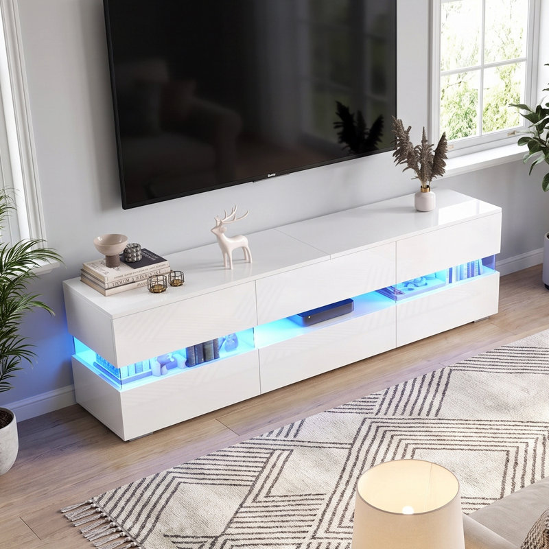 High Gloss LED TV Stand
