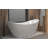 59" Acrylic Freestanding Bathtub, Gloss White, With Chrome Overflow And Pop-Up Drain, CUPC Certified