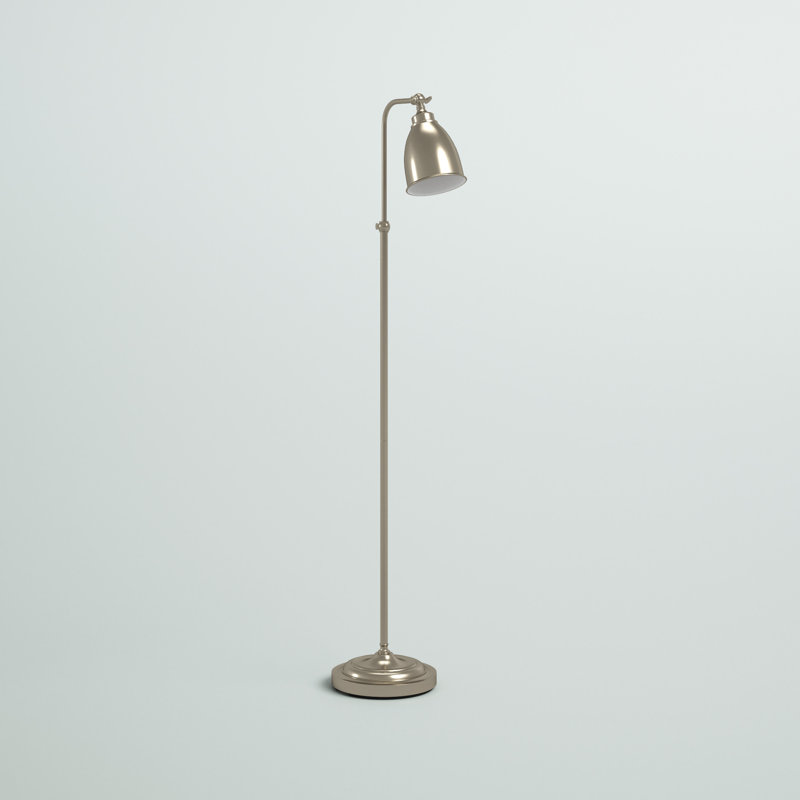 Lampe sur pied arquée 62 po Granellier, Acier brossé