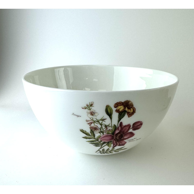 Bol en porcelaine de qualité Victoria Bella, 100 oz (9,75 po). Très grand bol à salade, bol pour salade, soupe, pâtes et dîner