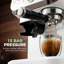 HOMCOM Espresso Machine Bean to Cup Coffee Machine Steam Wand-132802847