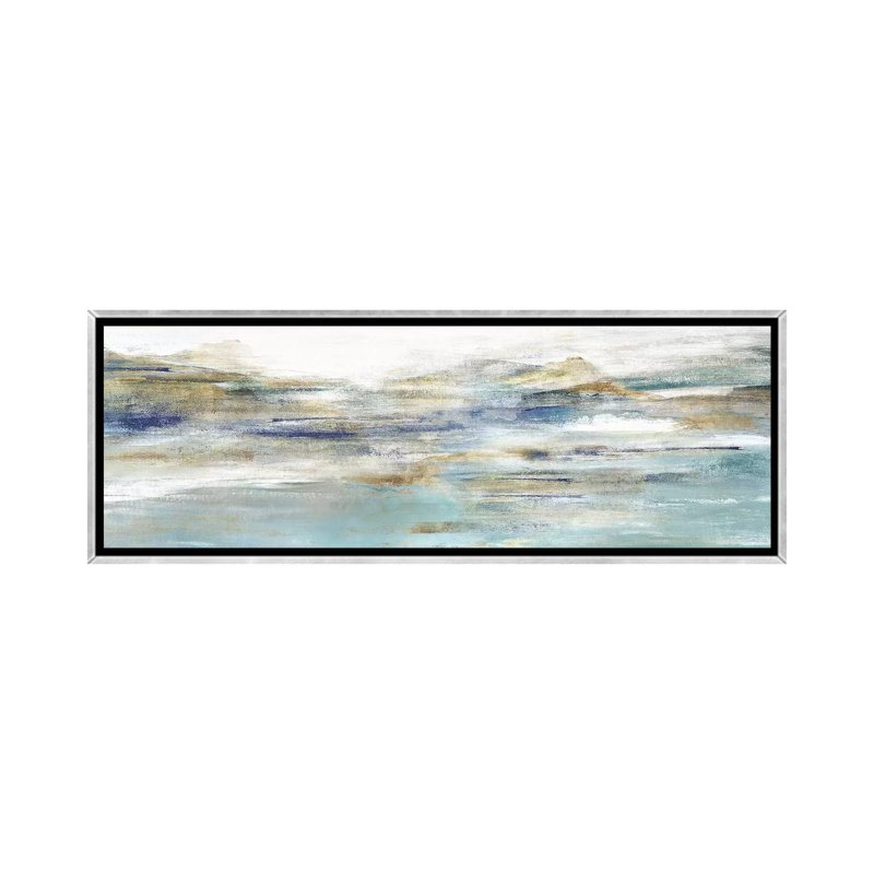 «Once a Clear III» par Isabelle Z - impression d'art graphique panoramique, H 16 po x l 48 po x 1,5 po