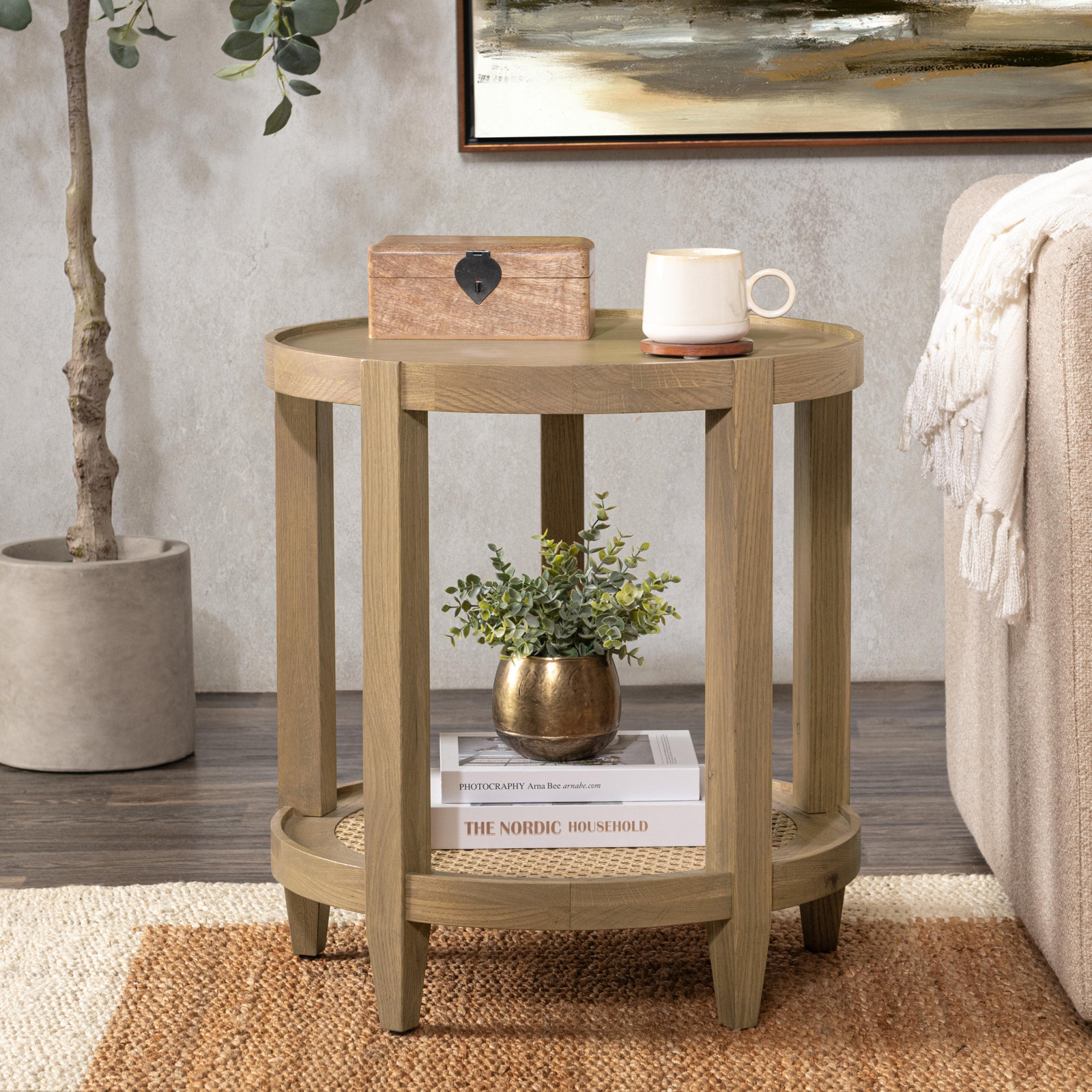 Devin Solid Wood End Table