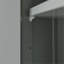 Armoire de rangement d'angle grise avec plateau réglable-2025352352