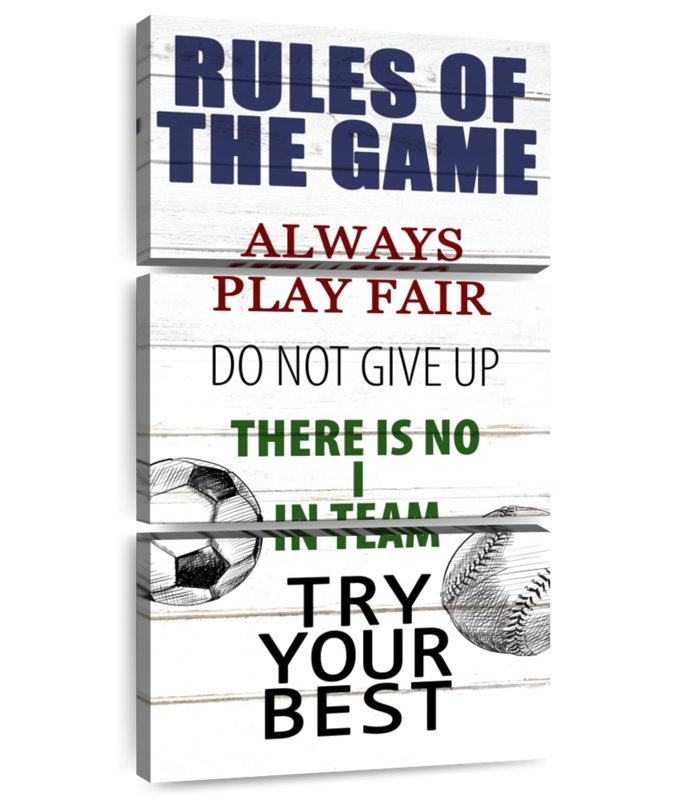 Rules Of The Game II, H 27 po x l 12 po