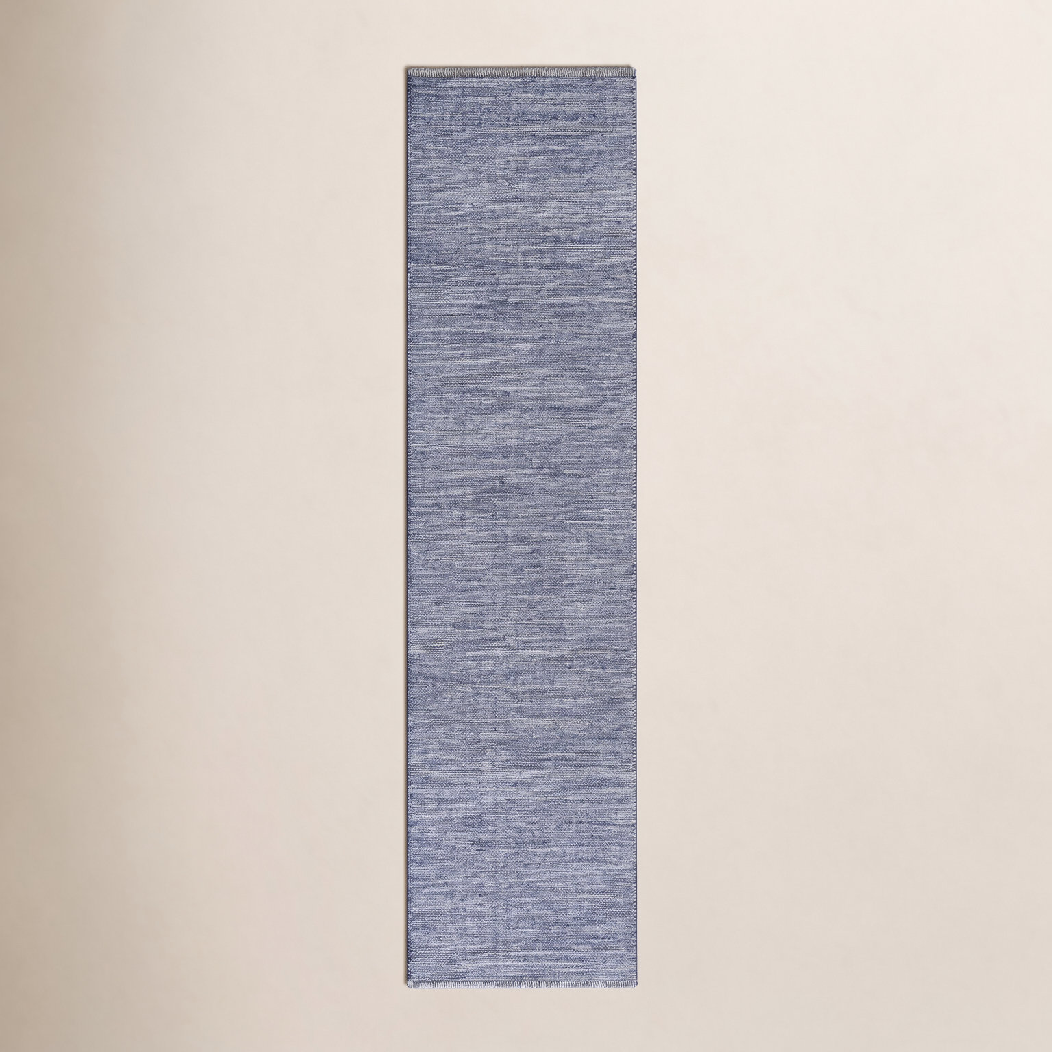 Dallis Black Ivory Hand-Woven Flatweave Cotton Rug, Runner 2'3" x 9'