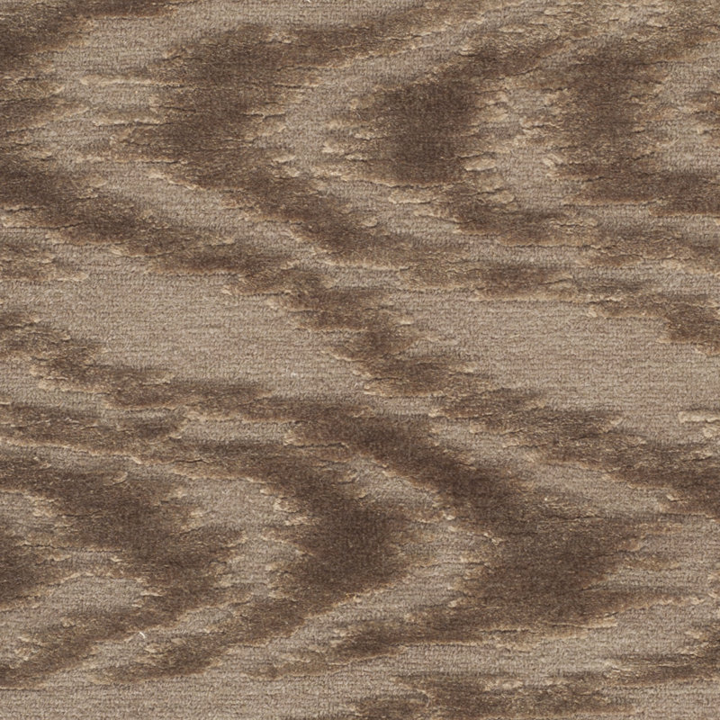 Tapis abstrait en soie et laine Martha Stewart, Tapis de couloir 2 pi 3 po x 10 pi