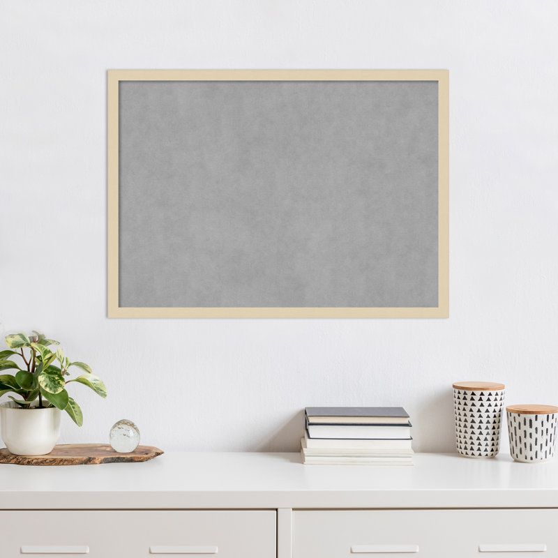 Tableau magnétique à cadre naturel Svelte, H 21 po x l 29 po