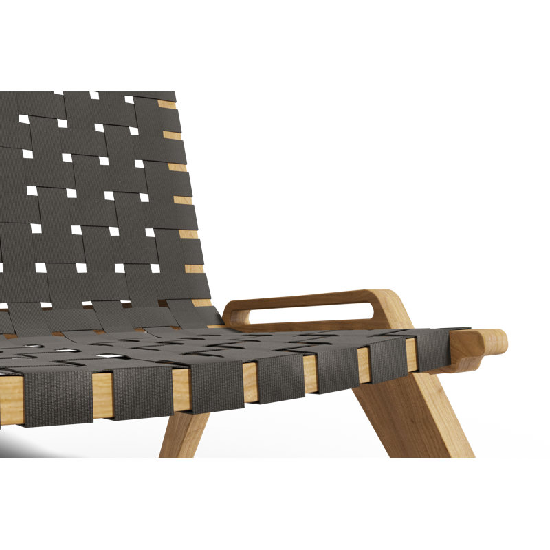 Draper Teak Outdoor Woven Chat Chair