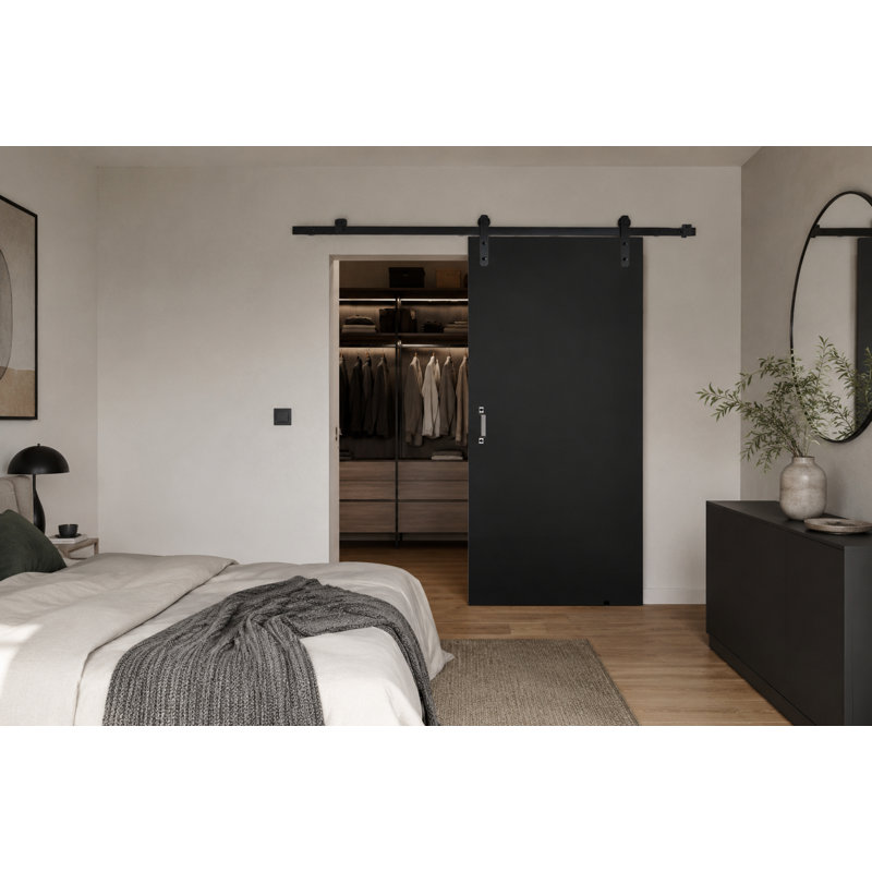 Door, Black, 96cm x 205cm