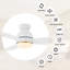 Ventilateur de plafond intelligent encastré à 3 pales 48 "avec lumière-1126025821-1126025820