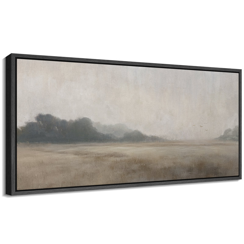 Abstract Neutral Artwork, Rustic Countryside Wall Pictures, Giclee Canvas Digital Print Extra Large Framed Wall Art, Black
