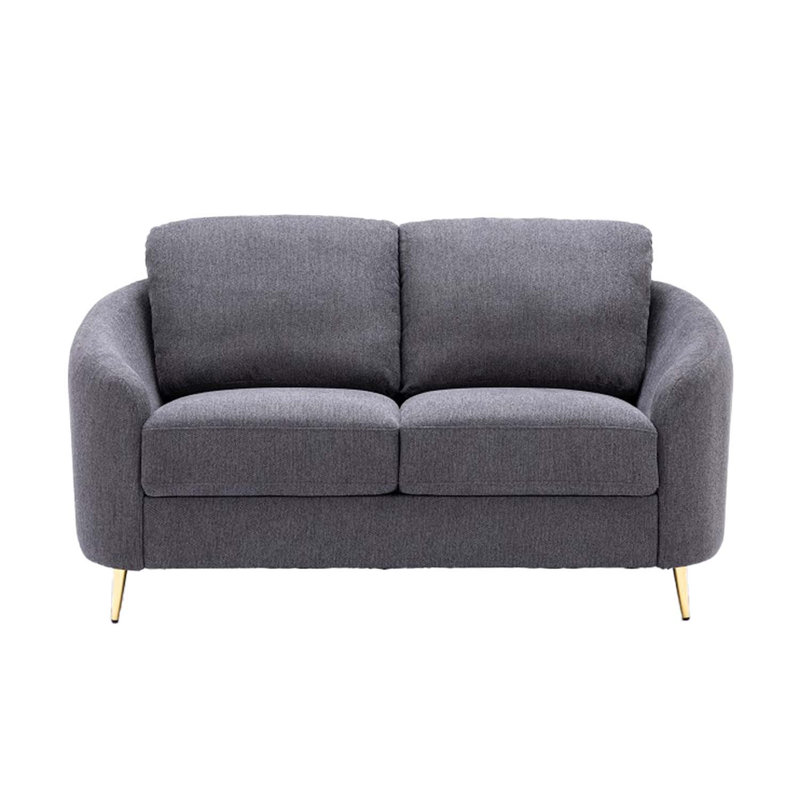 Yuina 60" Loveseat, Grey Linen