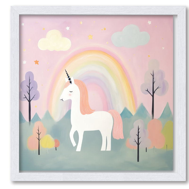 Planche encadrée Unicorn Dreams I 16 x 16