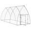 Chicken Cage Silver Galvanised Steel-1028419068