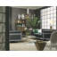 Satin Brass Marble Coffee Table