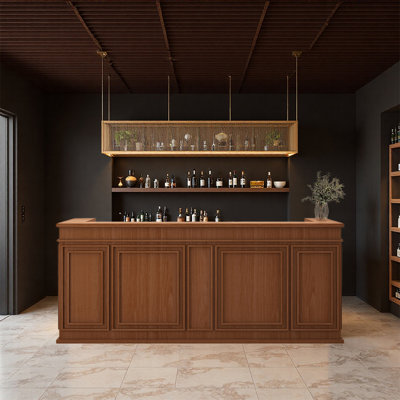 Sleek Contemporary Bar Counter – Practical for Home Bars Lounges Pubs and Commercial Venues
