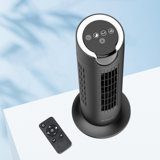 Tower Fan For Bedroom, 25 Db Quiet DC Bladeless Fan With Remote, 8 Speeds, 1-8H Timer, 80° Oscillating Fans For Indoors, 16 Inch Portable Desk Table Fans For Room, Home, Office