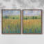 «Wildflower Path I», reproduction encadrée de qualité supérieure - prête à être accrochée - aucun clou requis - aucun clou requis-1843787437-1843787427