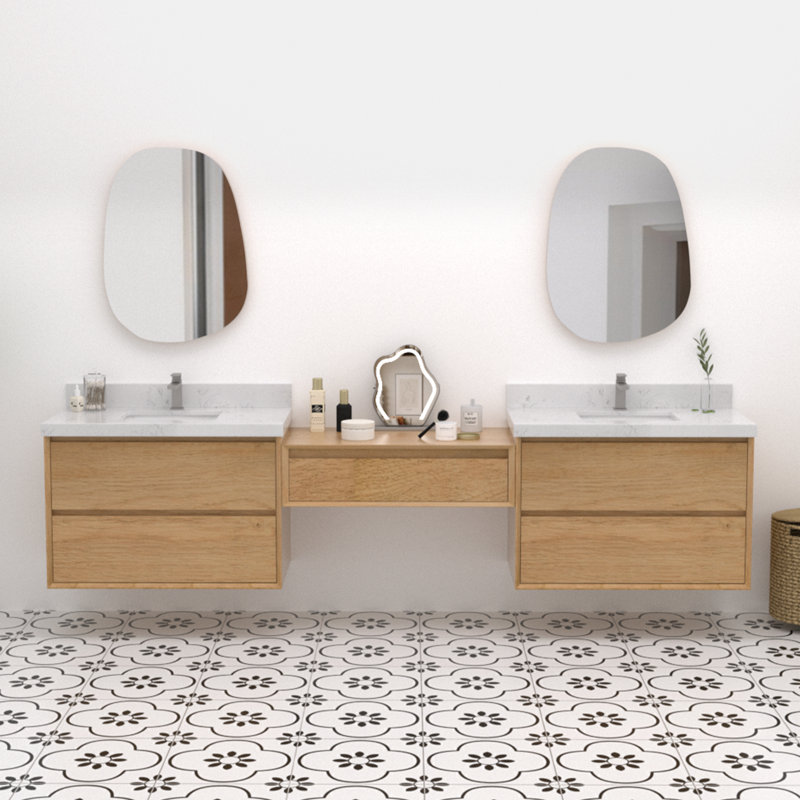 Ensemble de meuble-lavabo flottant 108 po Mellani