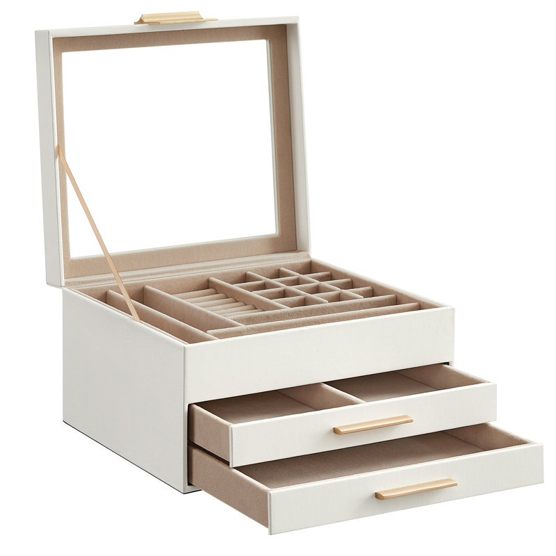Betzy Jewellery Box +, Cloud White