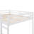 Loft Bed with Slide, Multifunctional Design, Full (White)