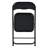 Haddan 44cm H Upholstered Metal Side Chair in Black
