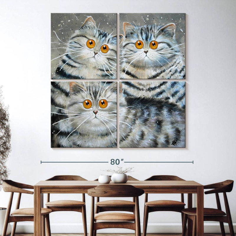 Brampt Saphy Oakley And Oscar, 74" H x 74" W