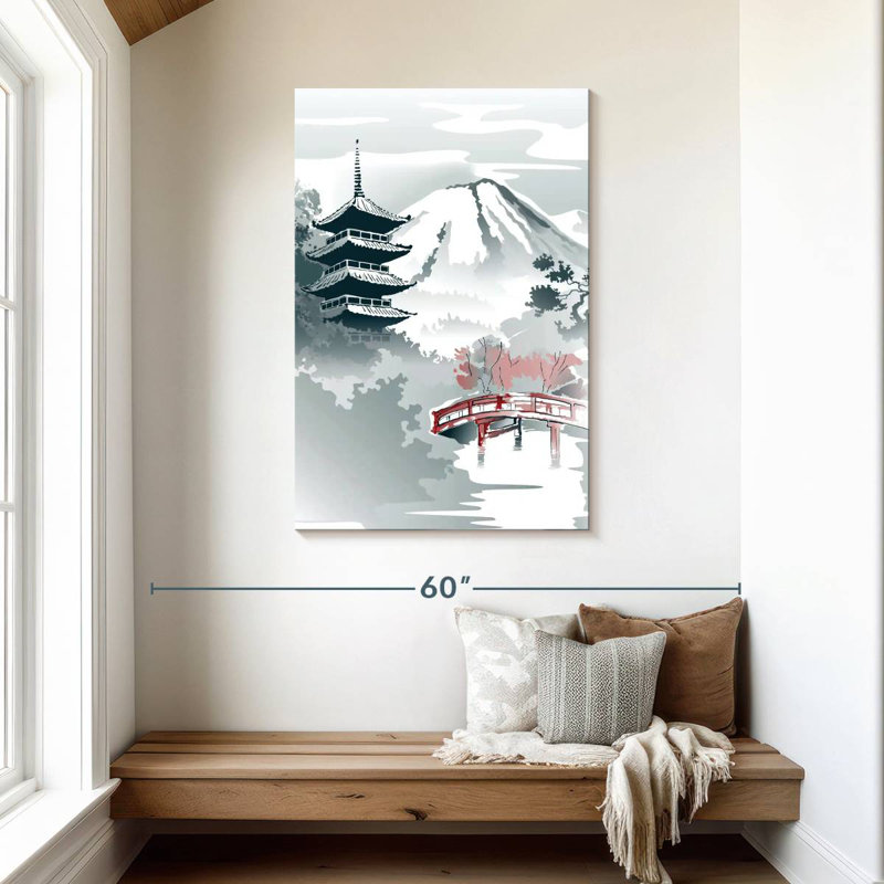 Aime Japanese Bridge, 45" H x 30" W