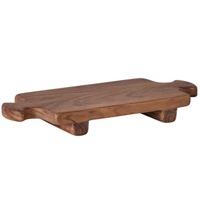 Normandy Wood Riser Footed Tray, Medium