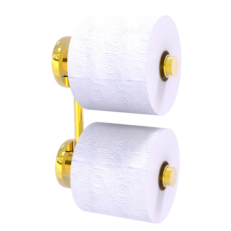 Dalston Wall Mounted Toilet Paper Holder, Polished Brass