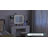 Mercer41 43.3''W Vanity Set with Touch Lighted Mirror Upholstered Stool Glass Top Drawers Dressing Table Built in Outlets-1641033429