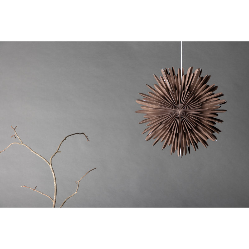 Brooklana 1 - Light Geometric Pendant, 46cm H x 46cm W x 46cm D, Greige