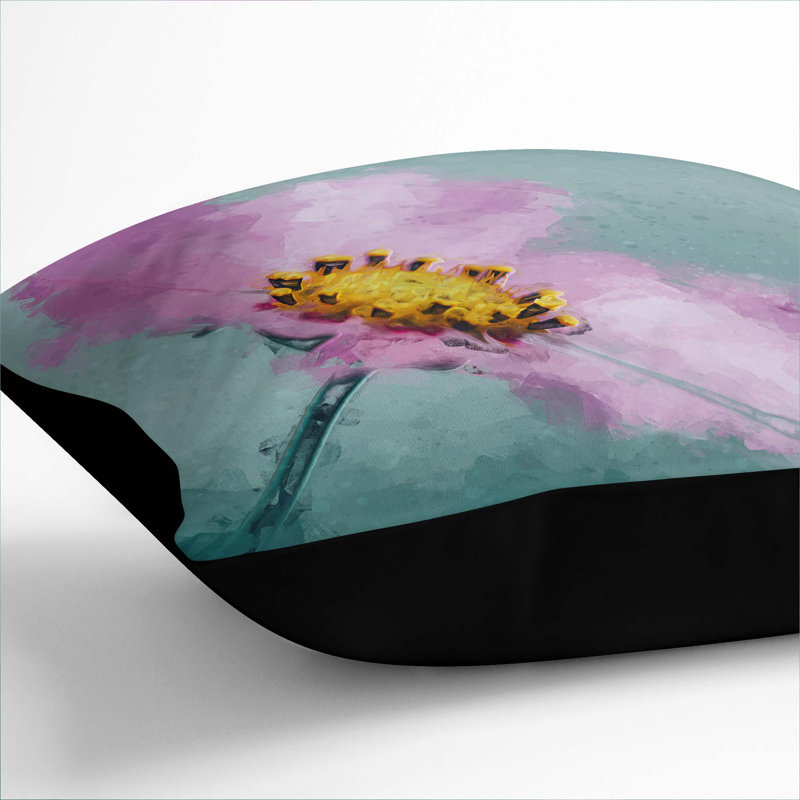 Square Cushion, Black, 55cm H x 55cm W x 20cm D