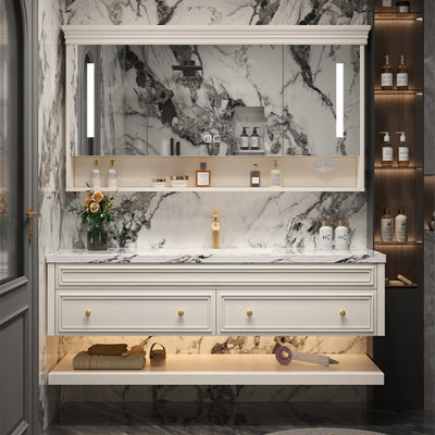Armoire de salle de bain simple de style américain