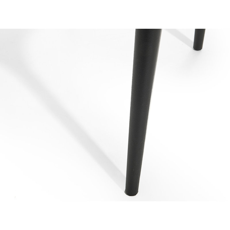 Wigington 44cm H Stacking Side Chair, Black