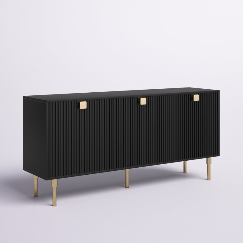 Wellingborough 63" Sideboard with Matte Finish, Black